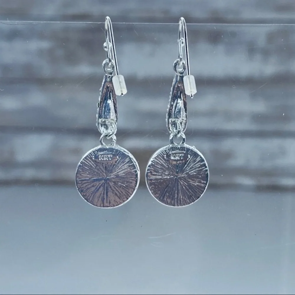 MOON SHIMMER PAVE DROP EARRINGS - AVON